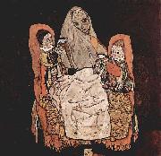 Egon Schiele Mutter mit zwei Kindern oil painting reproduction